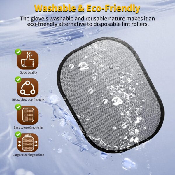 Electrostatic Pet Hair Removal Gloves for Dogs & Cats Everyday Use
