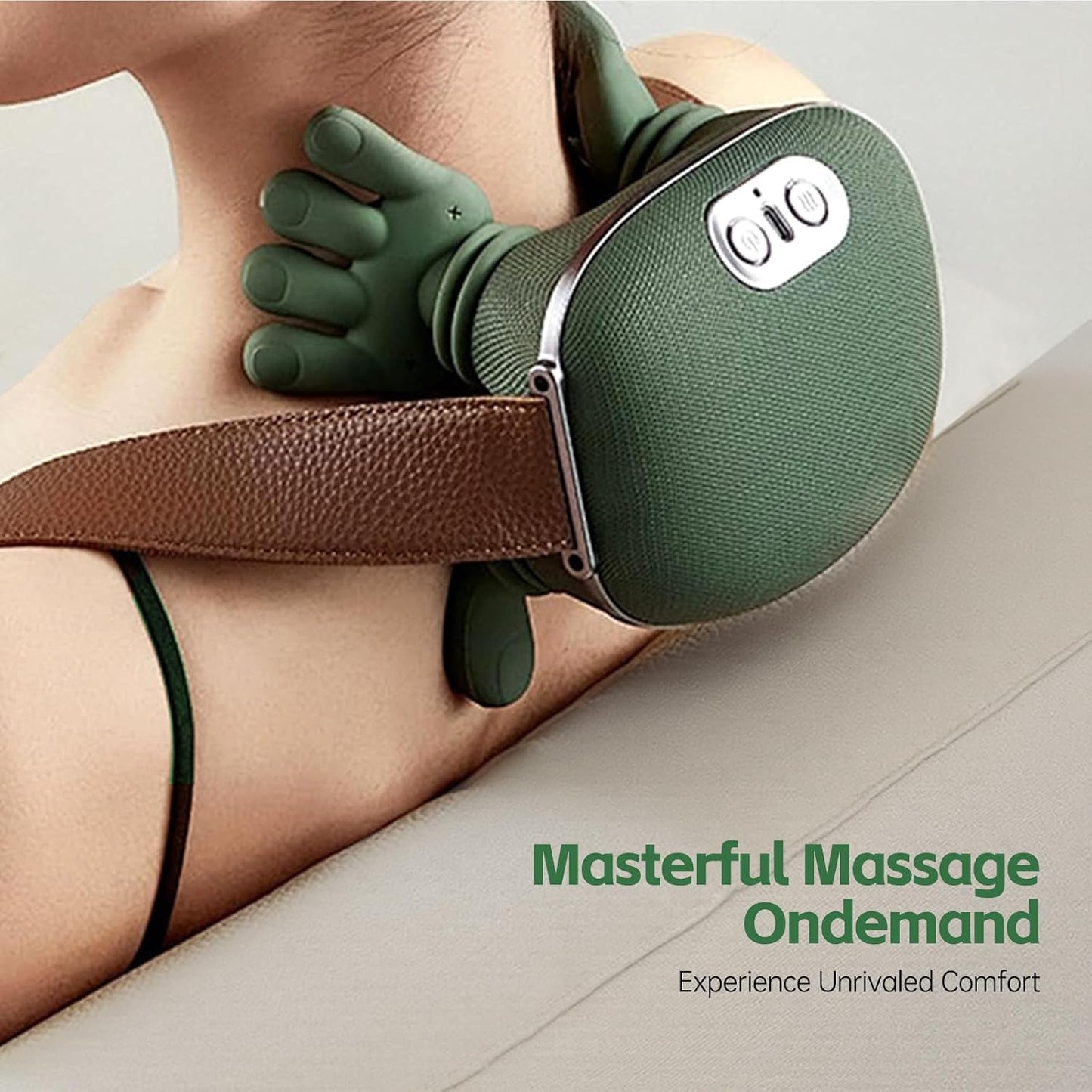 Massager for Shoulders and Body - Cervical Spine Relief Device with Electric Kneading Function for Home Use