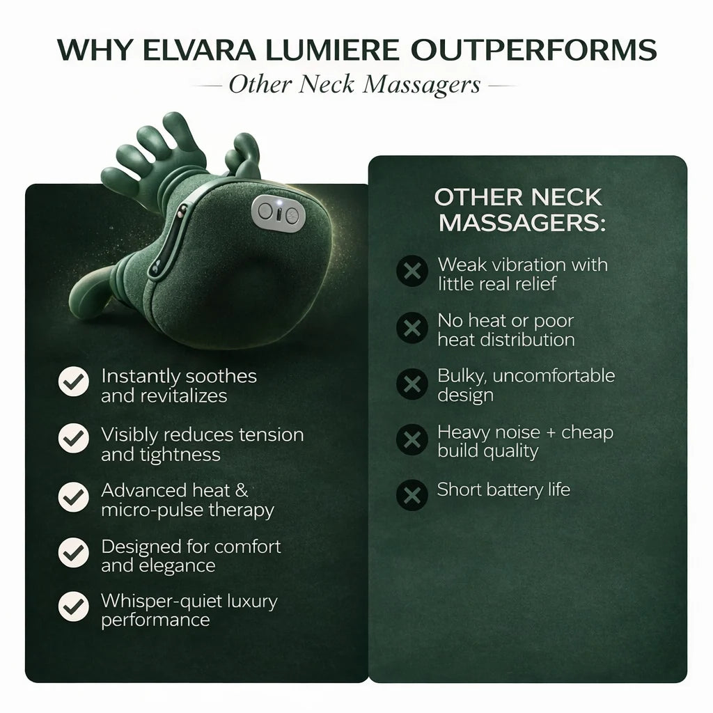 Massager for Shoulders and Body - Cervical Spine Relief Device with Electric Kneading Function for Home Use