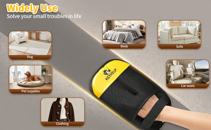 Electrostatic Pet Hair Removal Gloves for Dogs & Cats Everyday Use